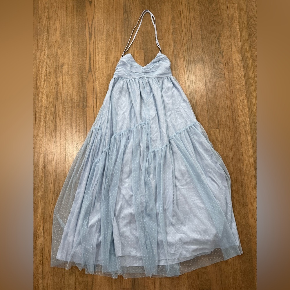 NEW Hello Molly Feature Me Tulle Midi Dress-Size XL or US 10- Baby Blue - Picture 5 of 15
